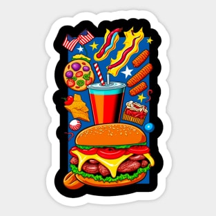 American Food Sticker